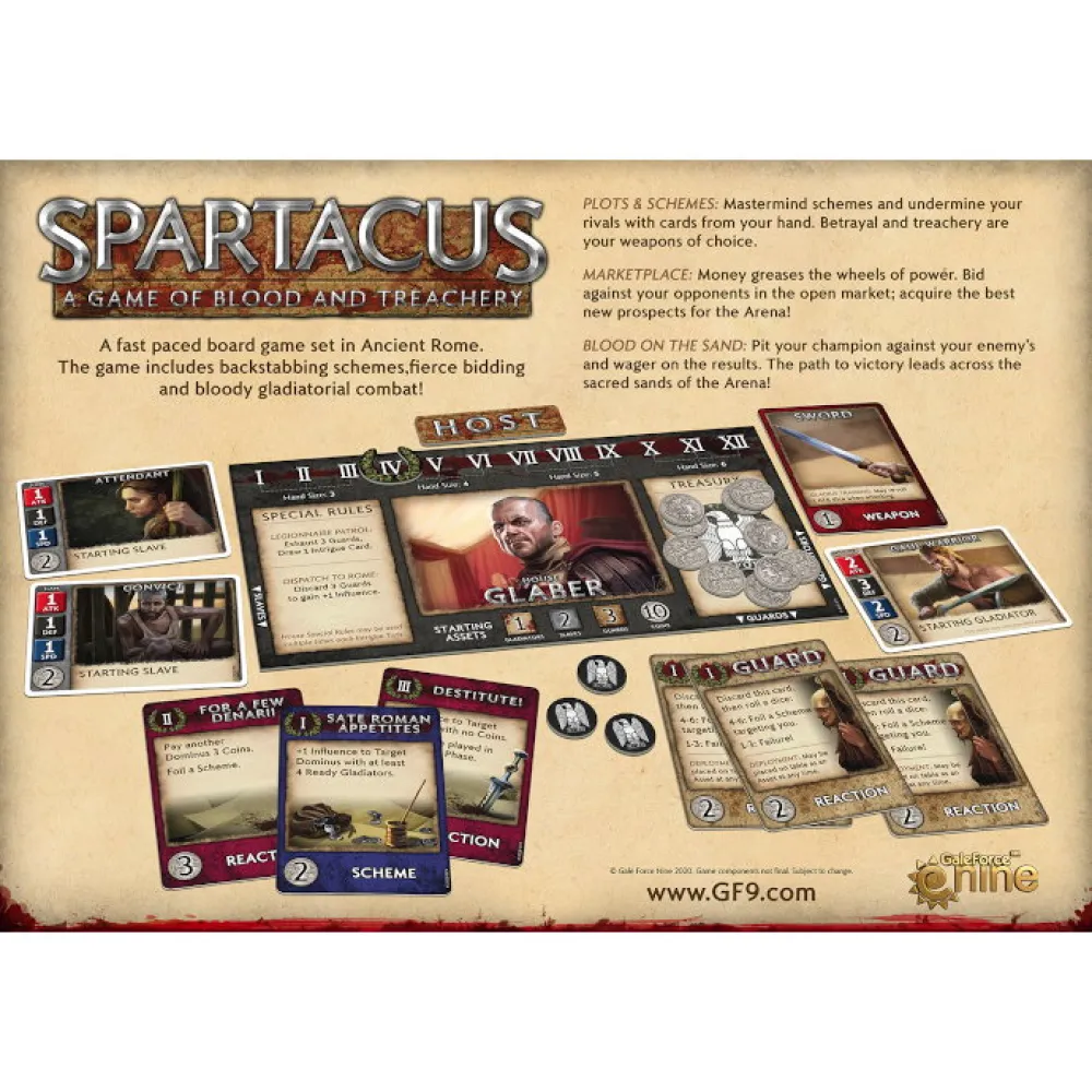 Spartacus: A Game of Blood and Treachery (second edition)