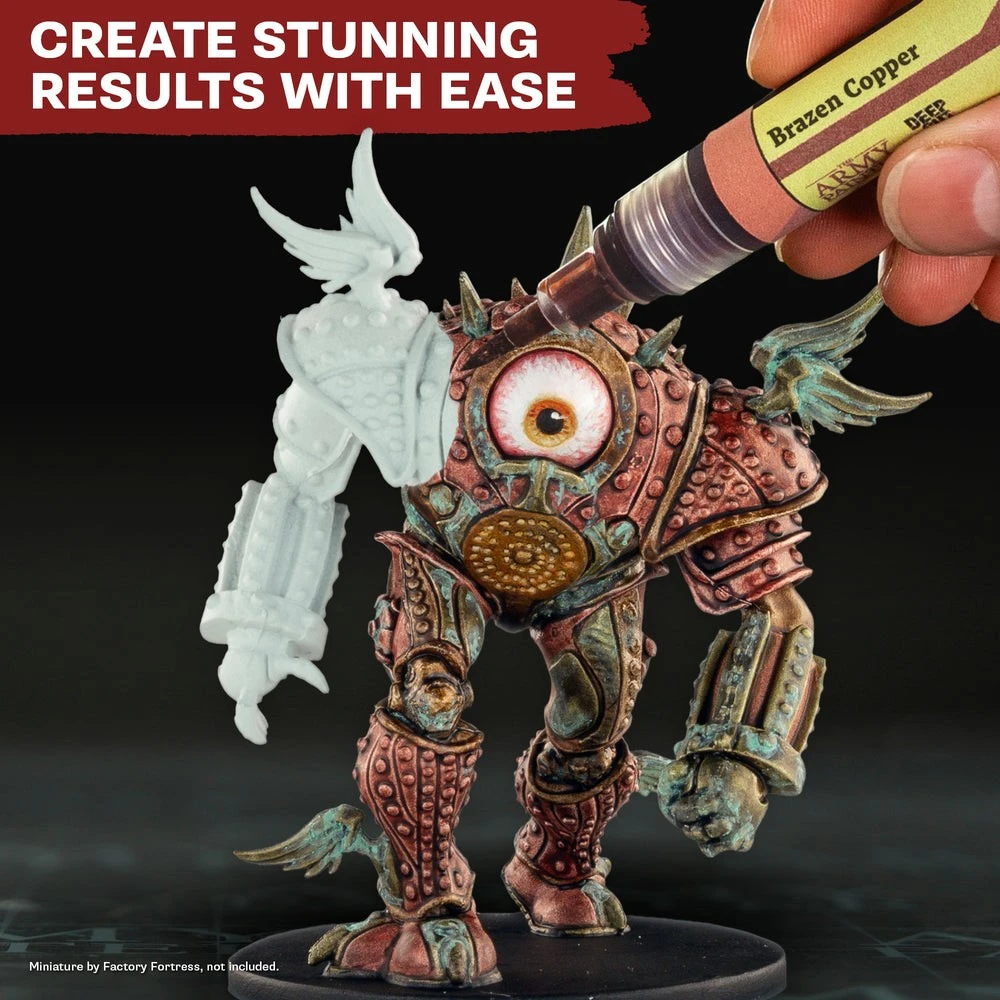 Metalické fixy Army Painter: Speedpaint Marker - Metallics Set