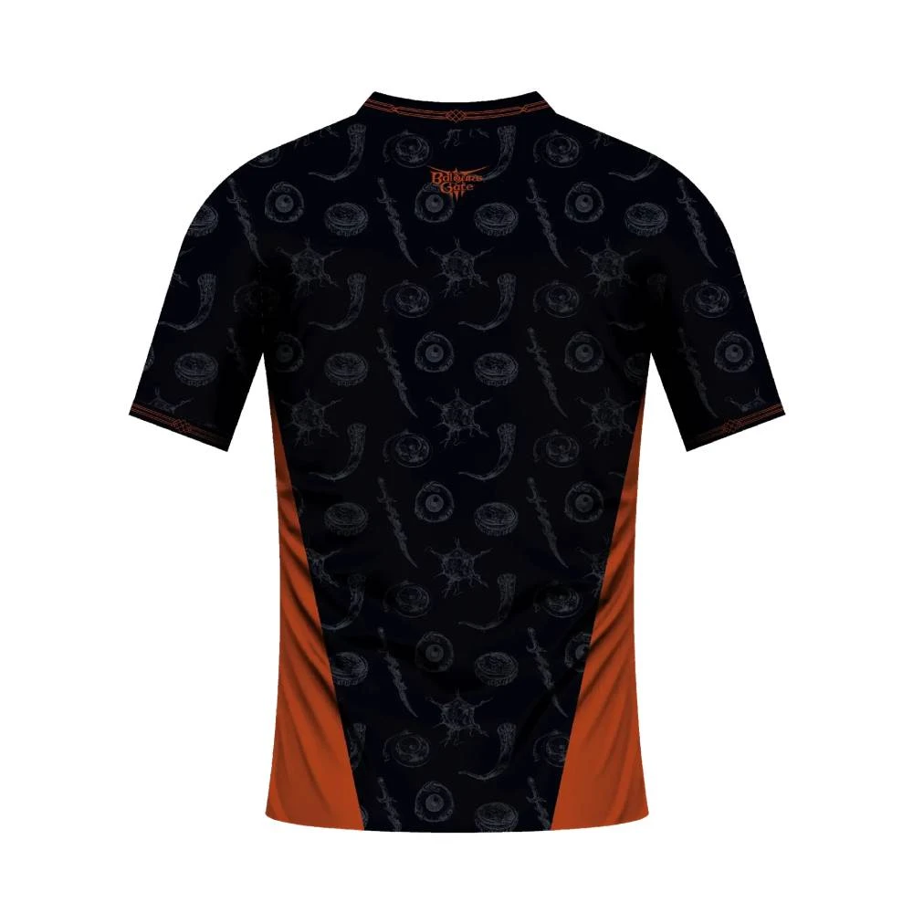 Baldur's Gate 3 Sports Polo Shirt - Black & Red