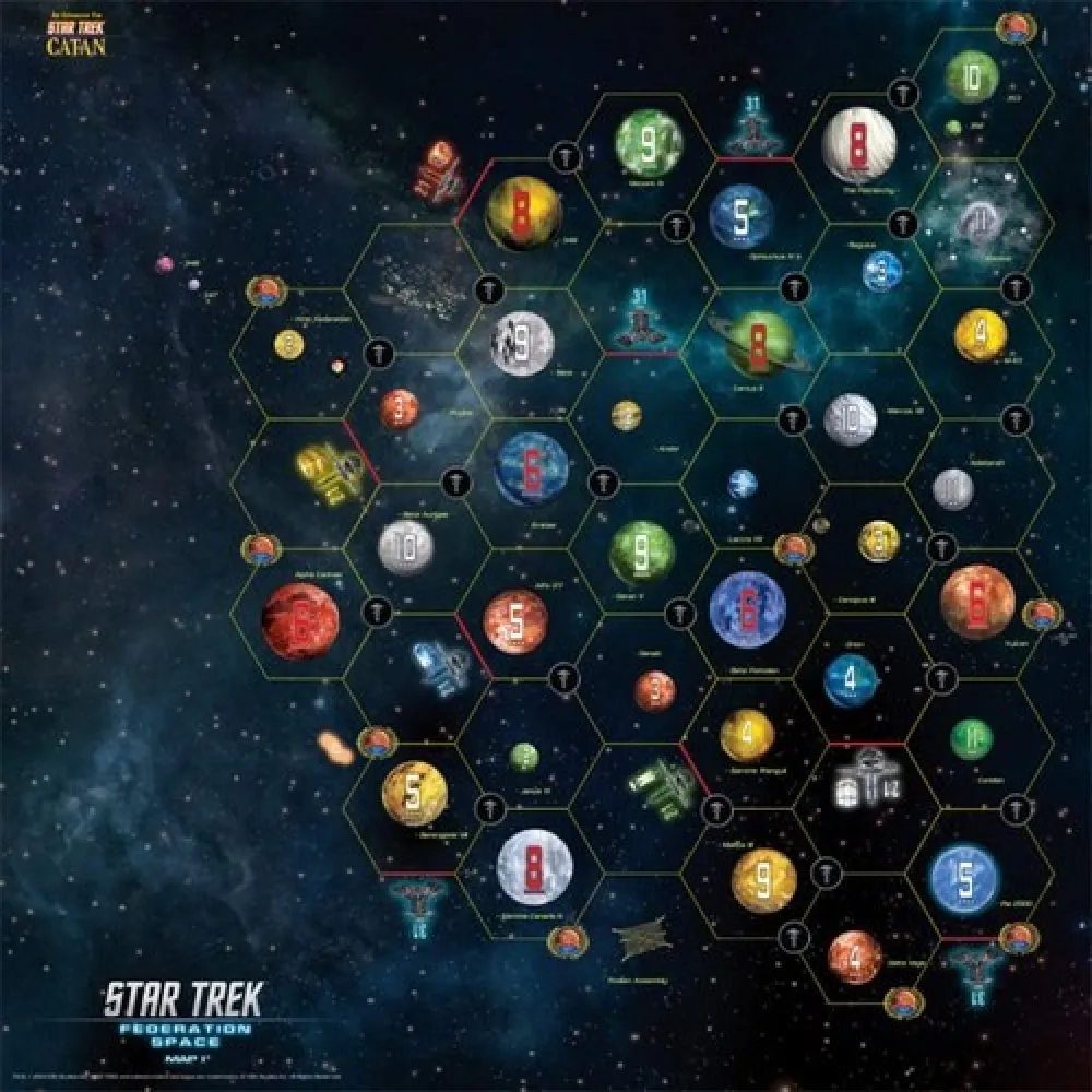 Star Trek: Catan - Federation Space Map Set