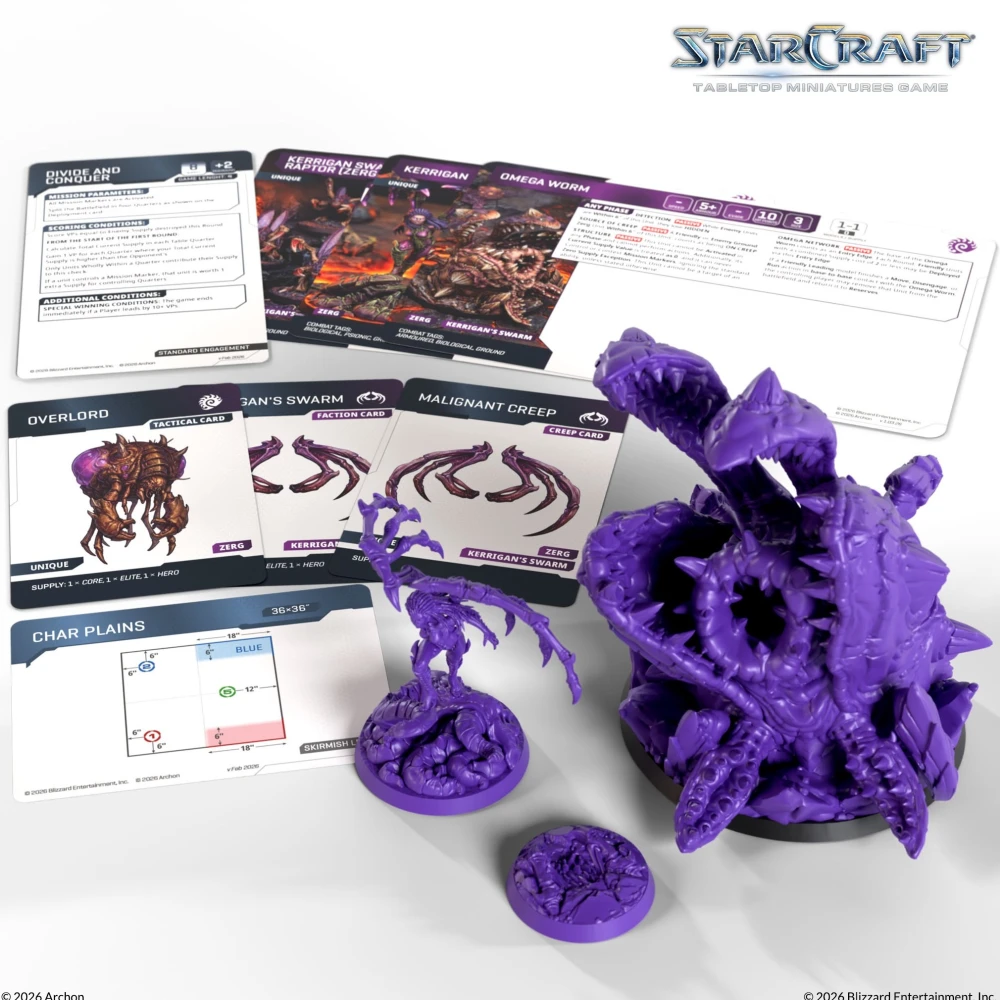 StarCraft: The Miniatures Game - Zerg Kerrigan & Omega Worm
