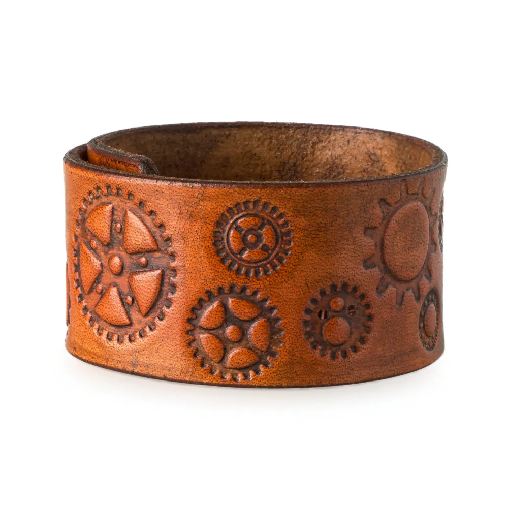 Steampunk Leather Bracelet