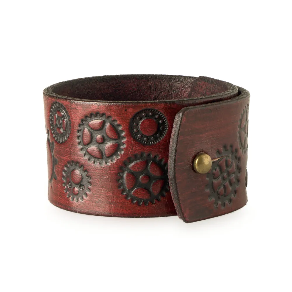 Steampunk Leather Bracelet