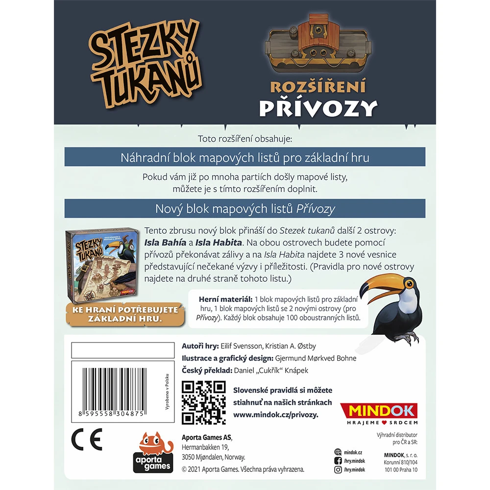 Stezky tukanů: Přívozy