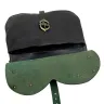 Medieval pouch with fittings - green