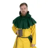 Medieval pouch with fittings - green