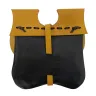 Medieval pouch with metal fittings - yellow