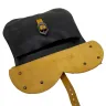Medieval pouch with metal fittings - yellow