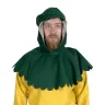 Stredoveká vlnená kapucňa - zelená