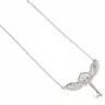 Harry Potter Silver Necklace - Flying Key with Crystals (Ag 925)