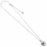 Harry Potter Silver Necklace - Platform 9 3/4 with Crystals (925 Sterling Silver)