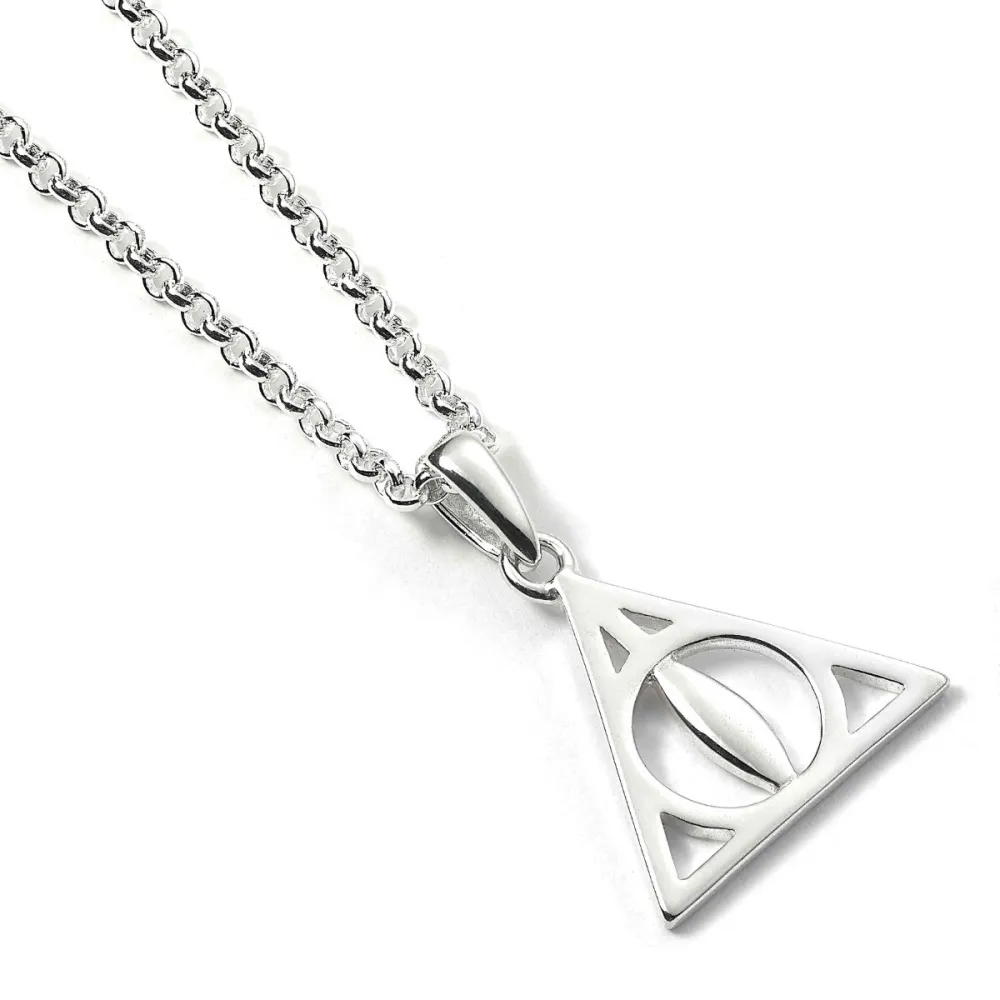 Harry Potter Silver Necklace - Deathly Hallows (Ag 925)