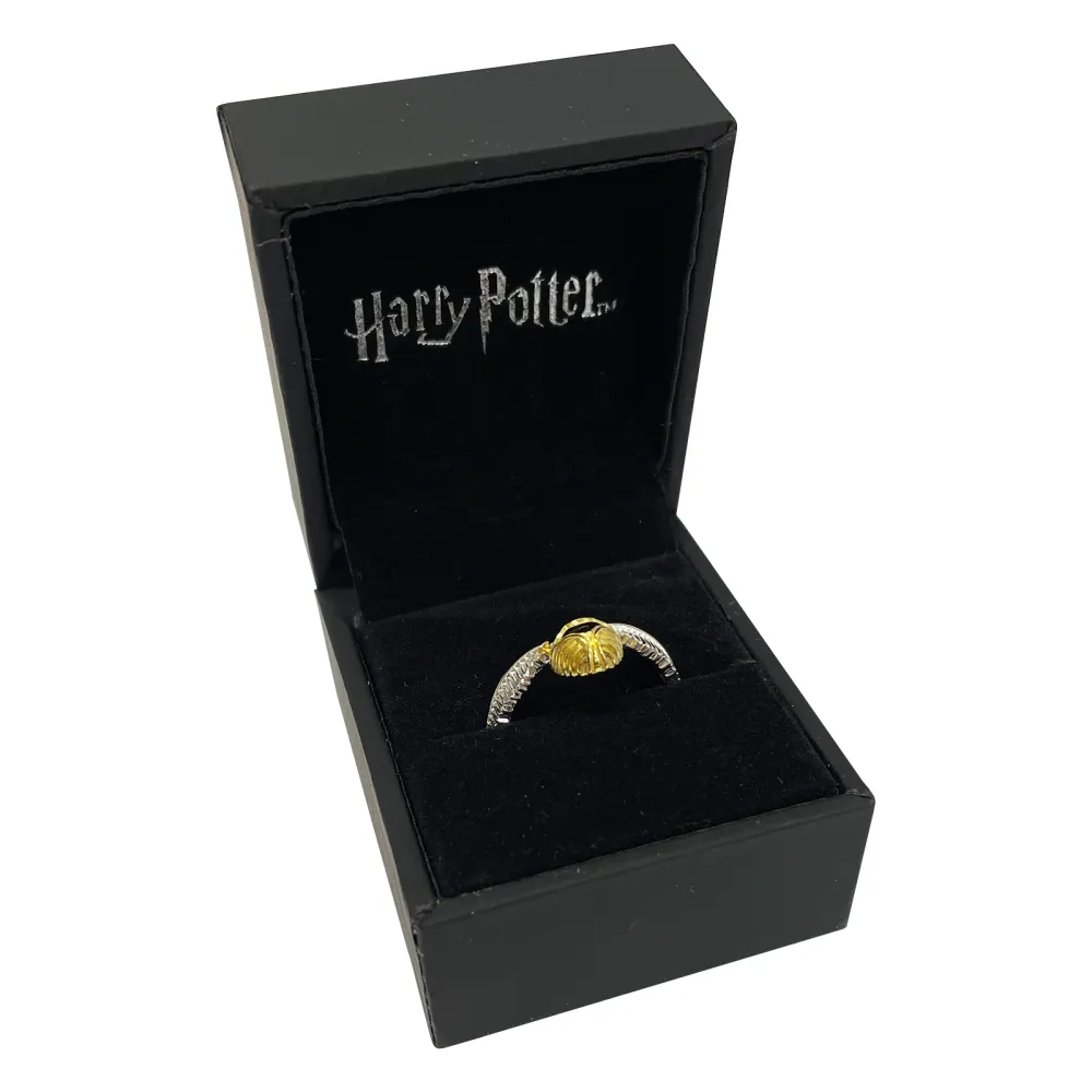 Harry Potter Silberring - Goldener Schnatz (Ag 925)