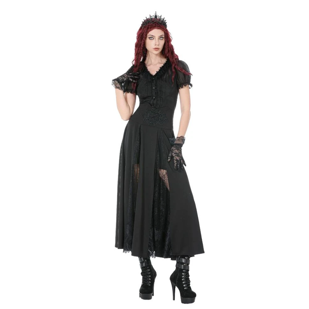 Gothic High-Waisted Skirt