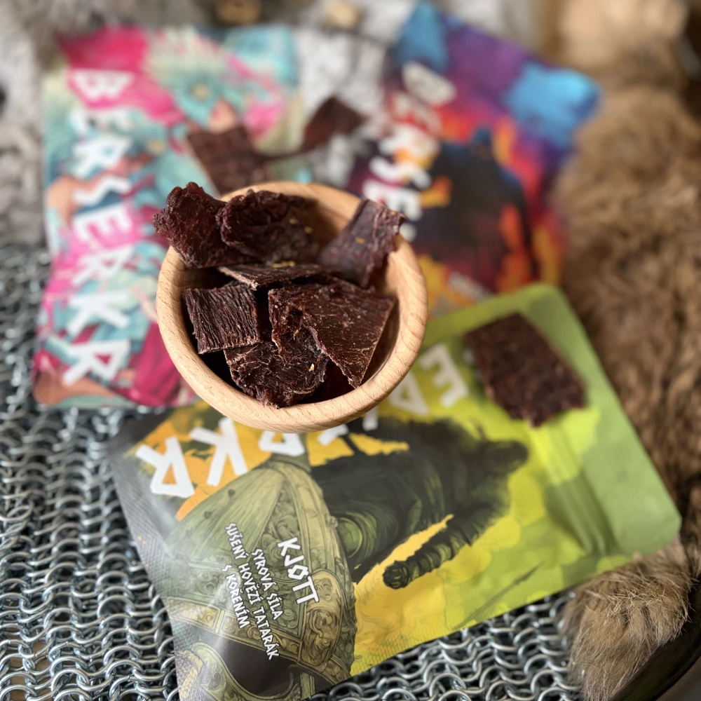 Berserkr Beef Jerky - Mjolnir (Lemon Pepper), 25g