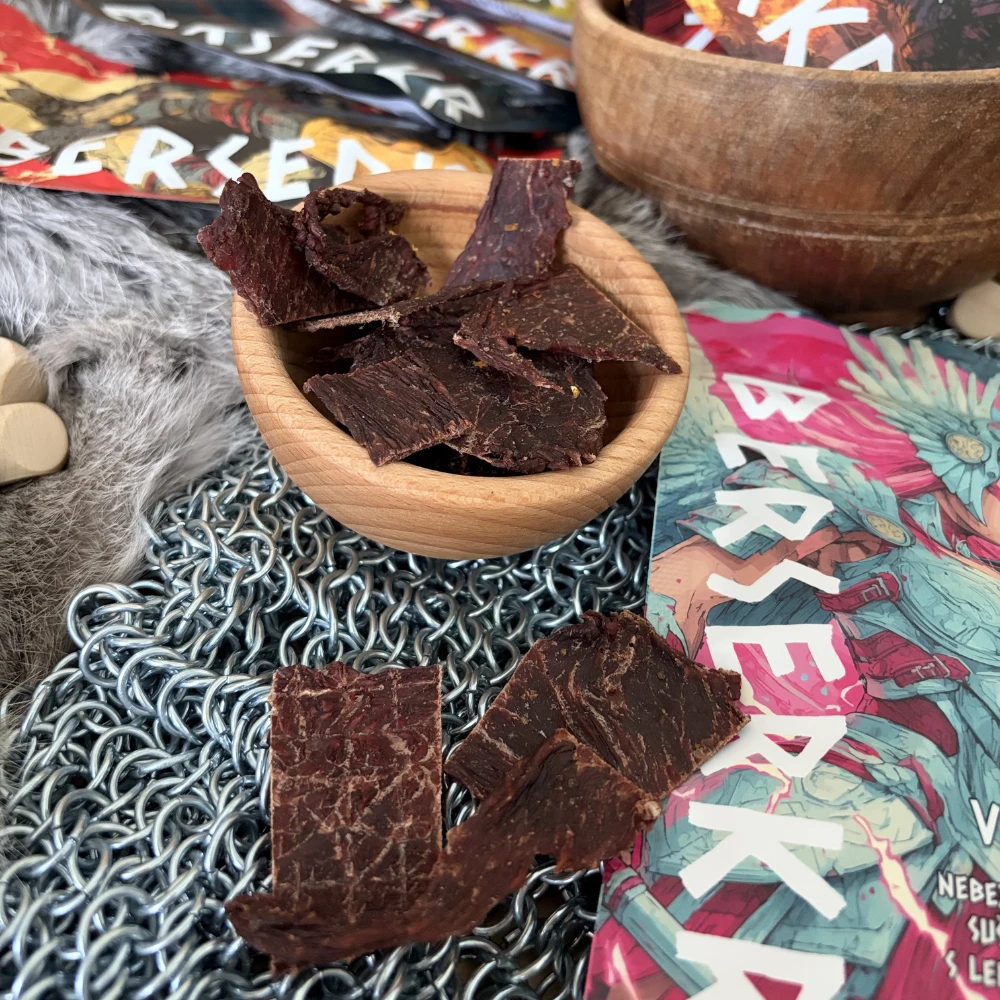 Berserkr Beef Jerky - Mjolnir (Lemon Pepper), 25g