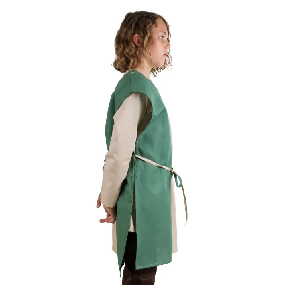 Children's Tabard, beige-green
