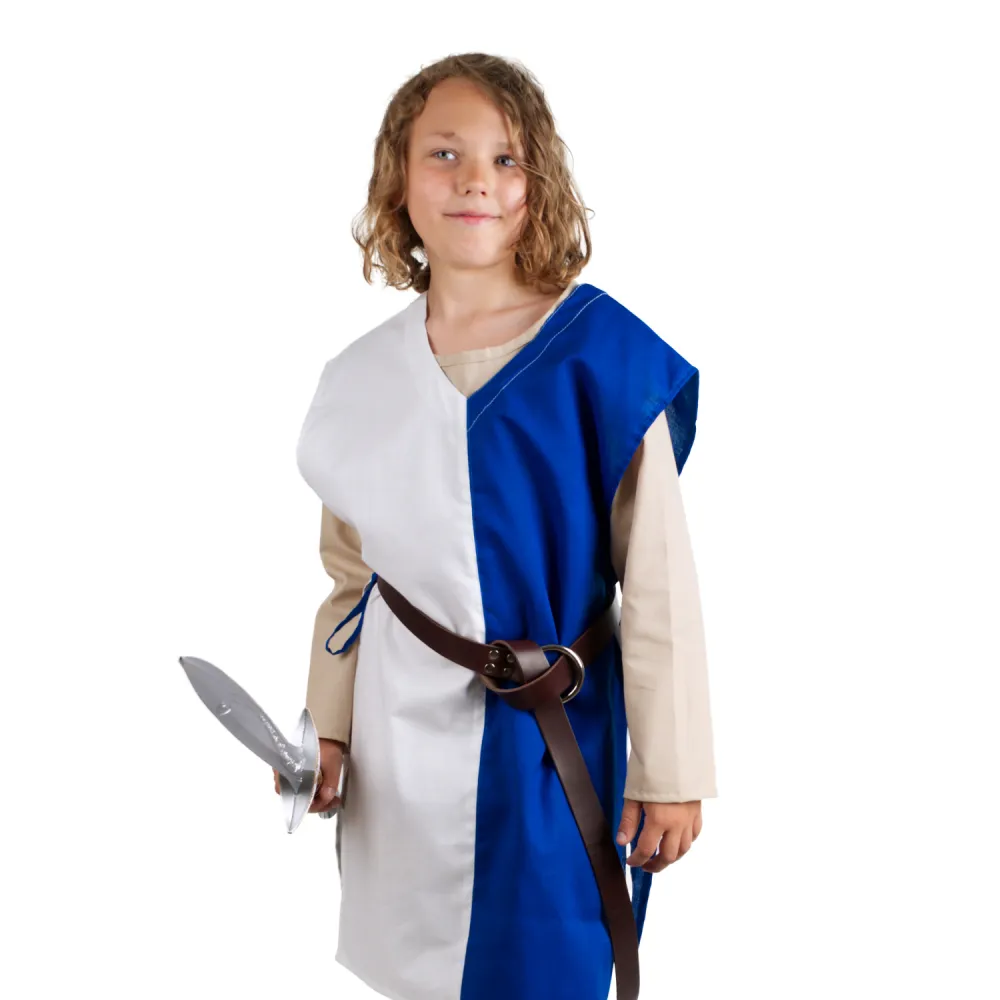 Children's Tabard, blue-white
