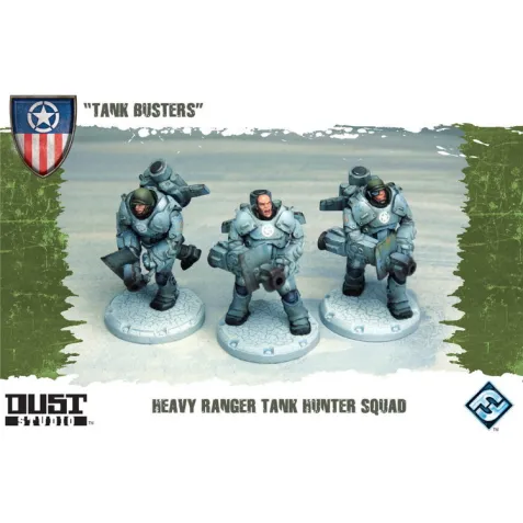 Dust Tactics: Tank Busters - Heavy Ranger Tank Hunter Squad