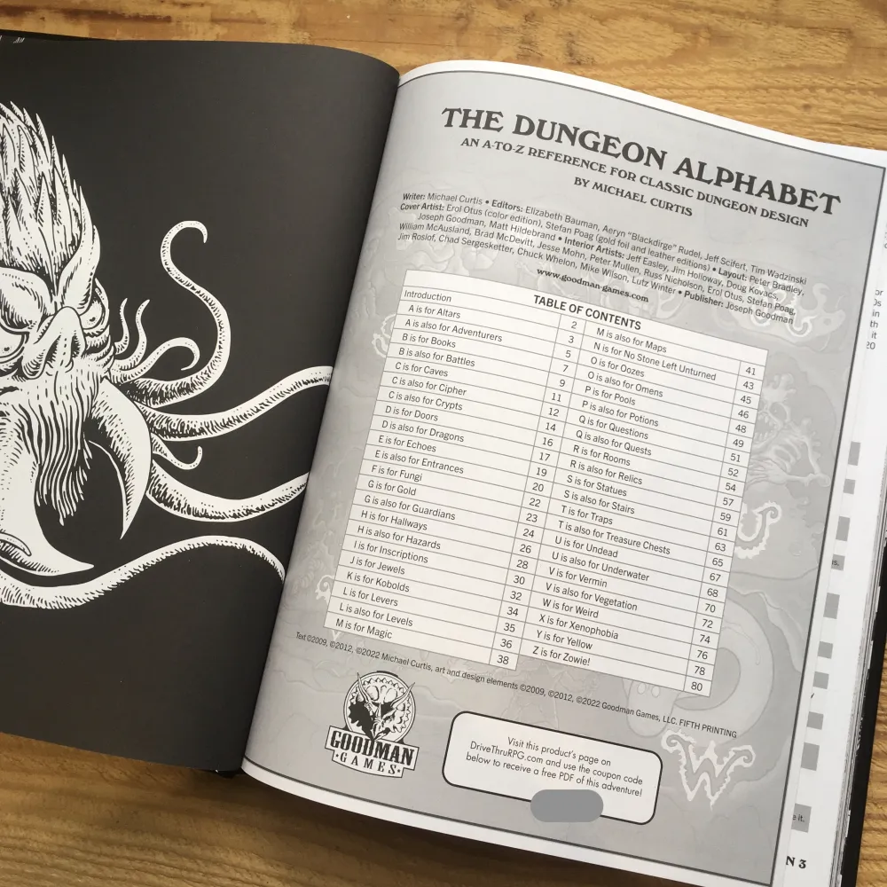 The Dungeon Alphabet Expanded