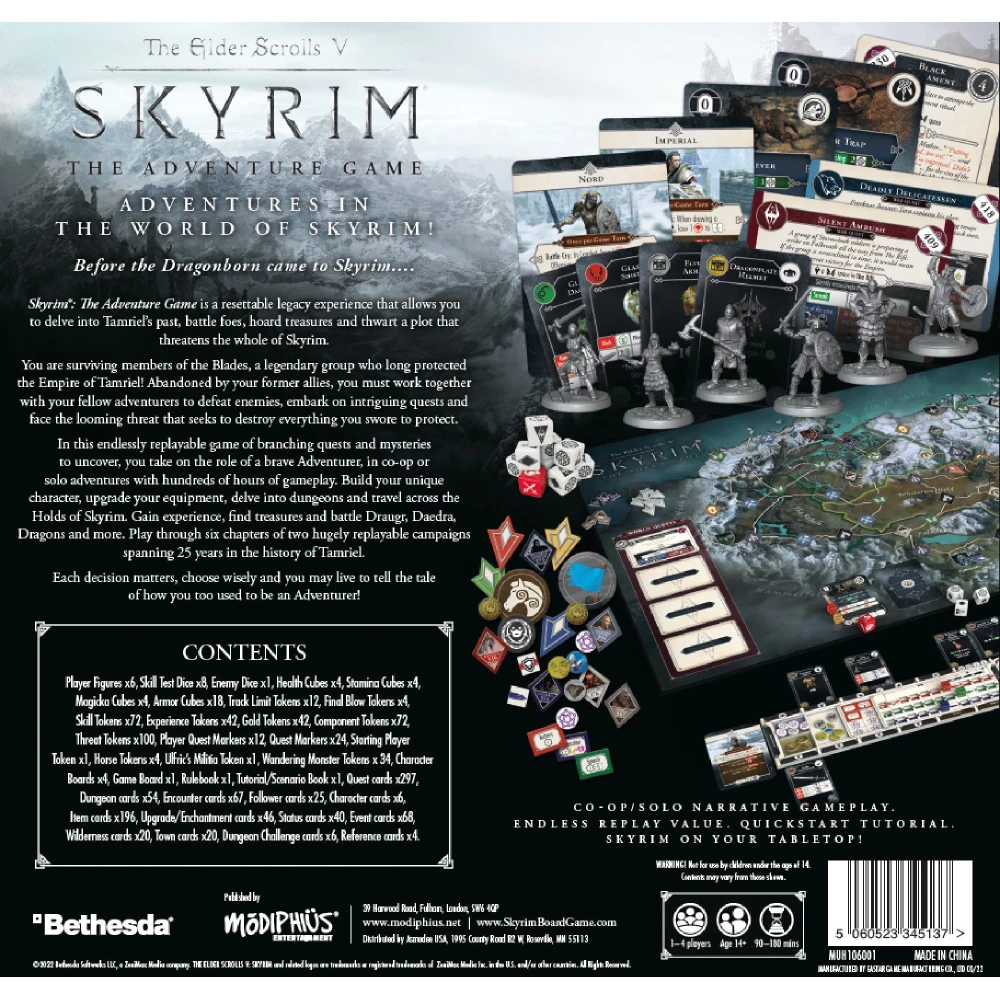 The Elder Scrolls V: Skyrim - Adventure Board Game