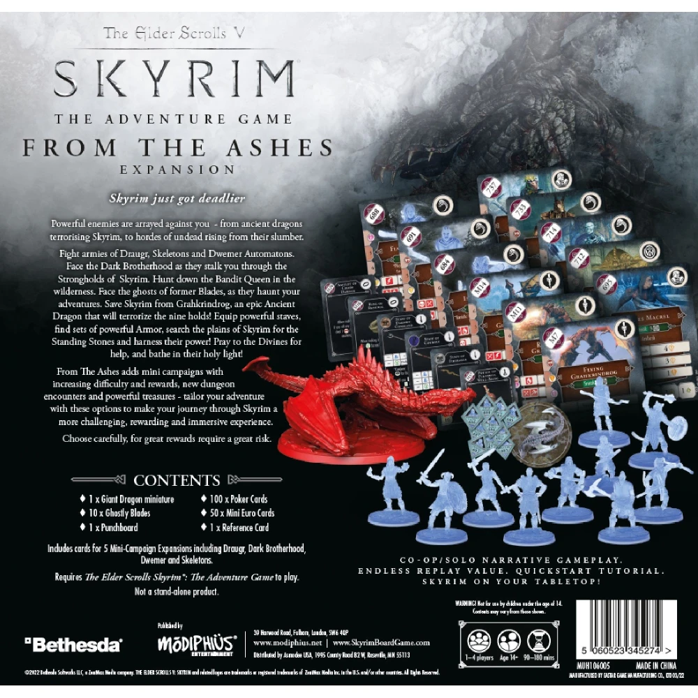 The Elder Scrolls V: Skyrim - Adventure Board Game: From the Ashes