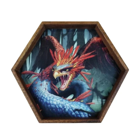 Dice Tray aus Holz - Couatl
