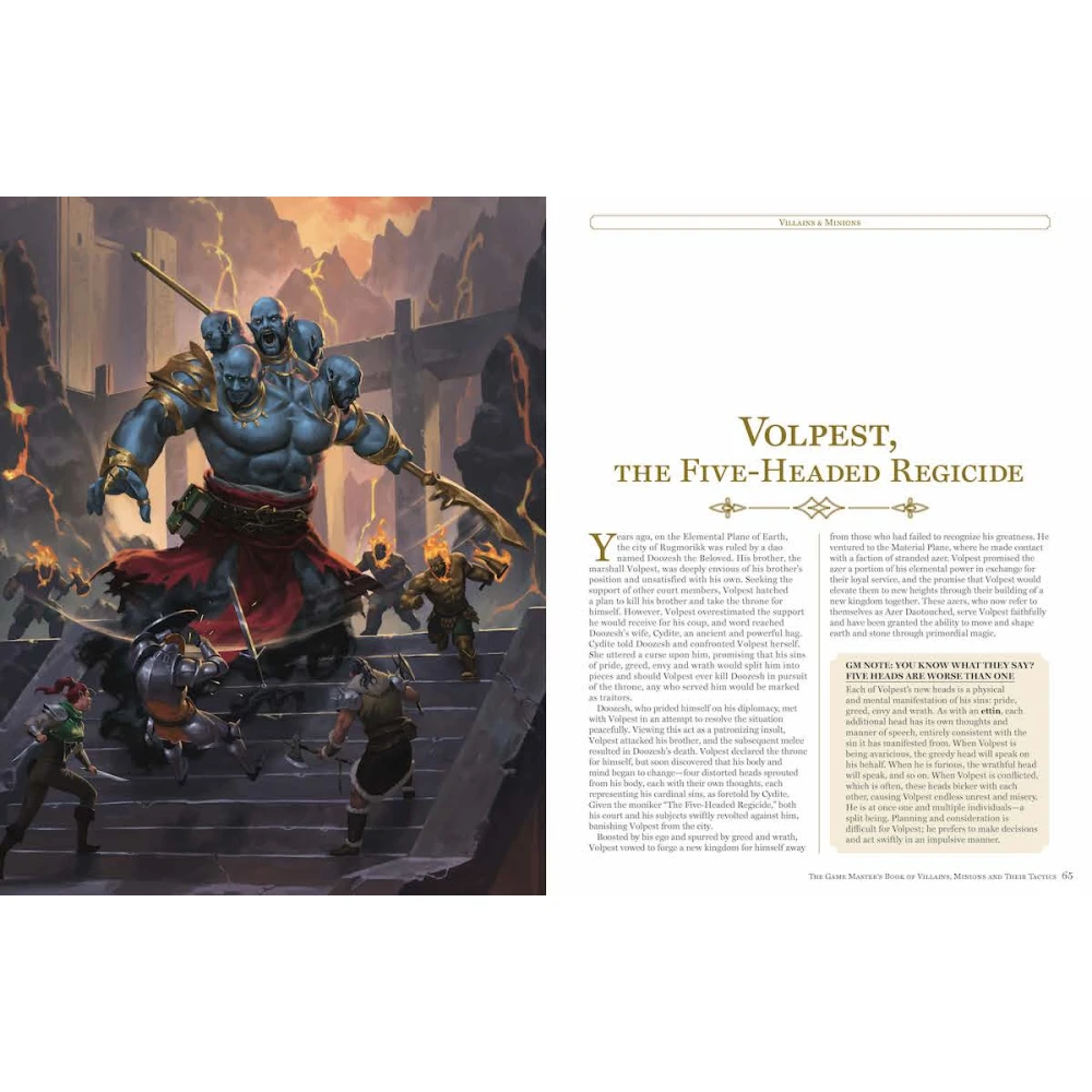The Game Master's Book of Villains Minions and Their Tactics - poškozeno