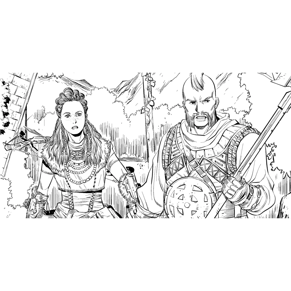 Horizon Zero Dawn Malbuch