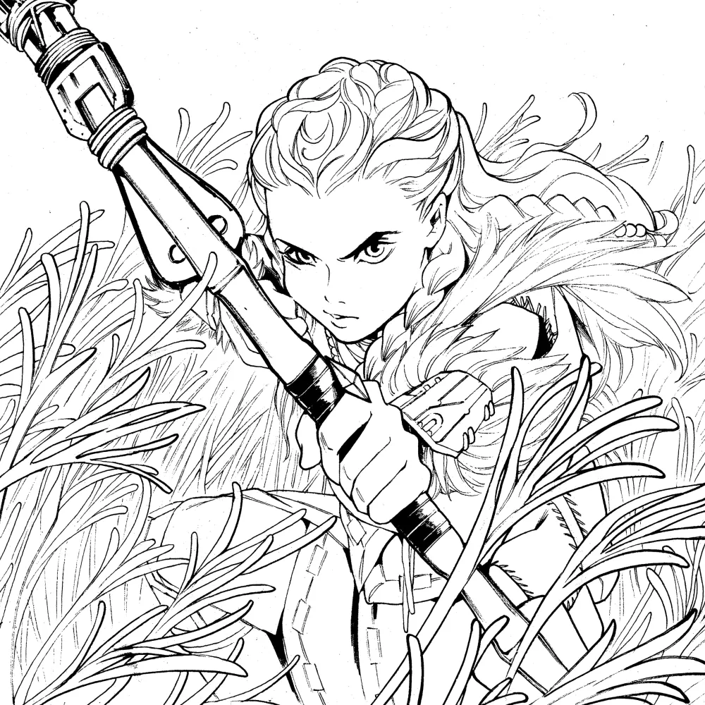 Horizon Zero Dawn Malbuch