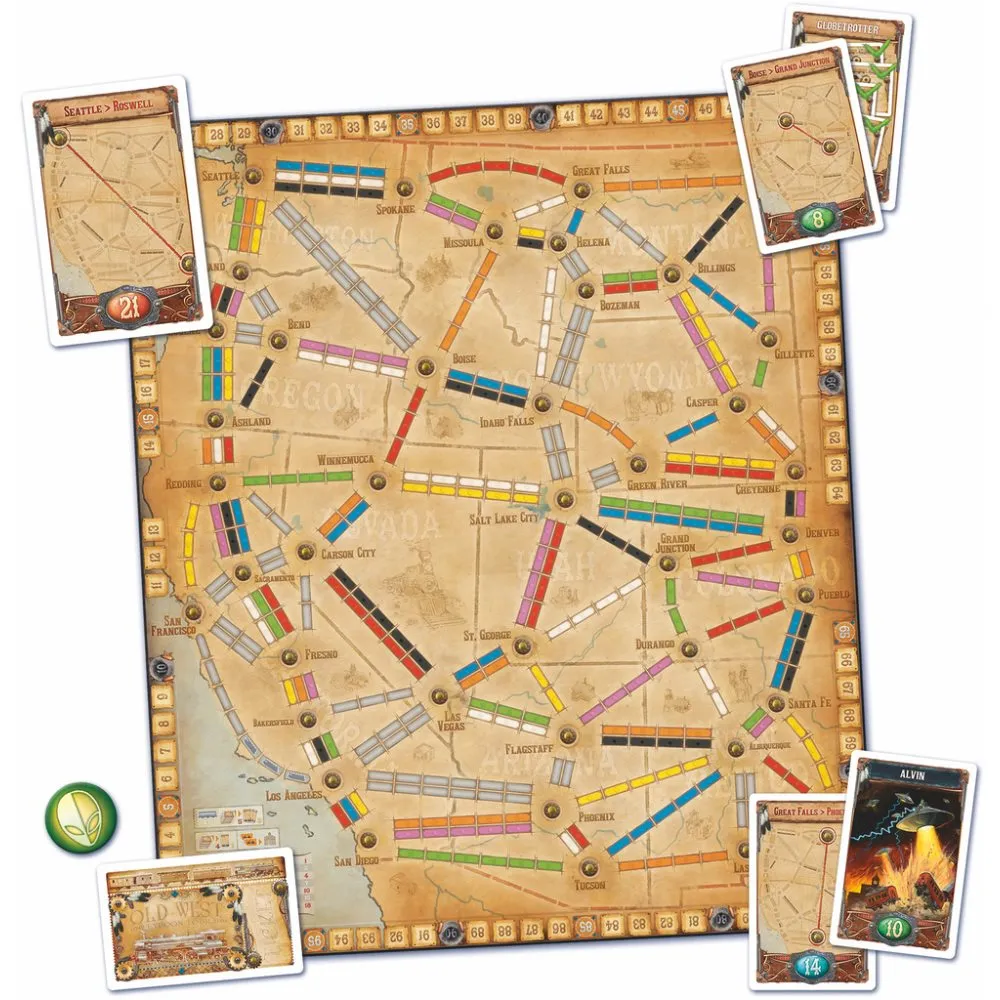 Ticket to Ride Map Collection 6 - France & Old West