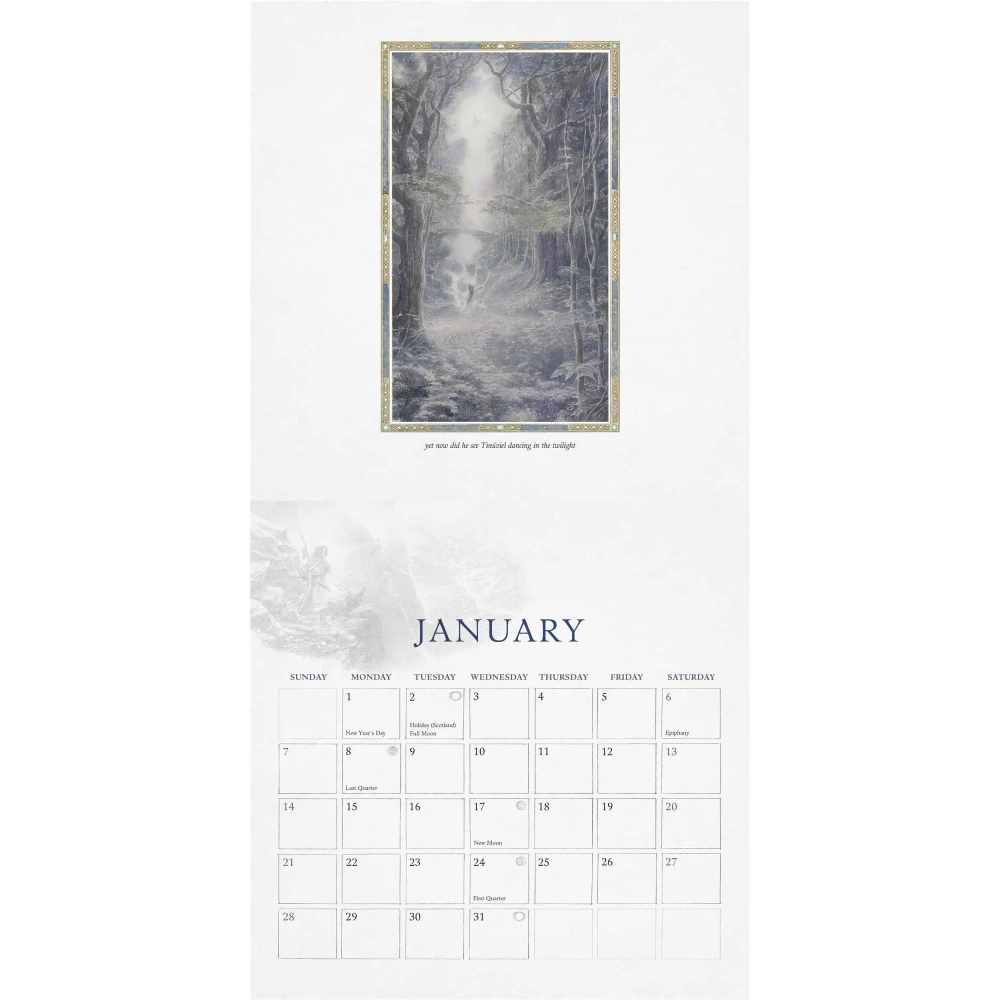 Tolkien Calendar 2018