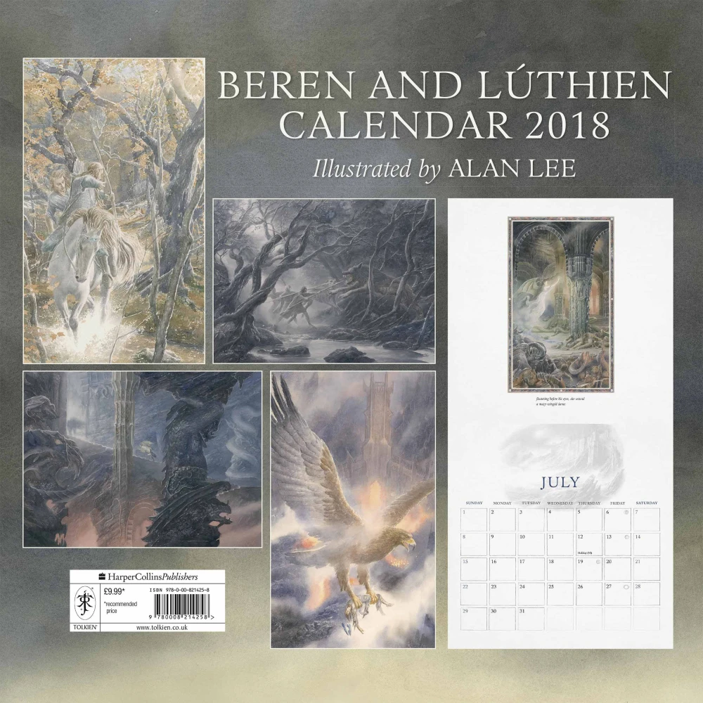 Tolkien Calendar 2018