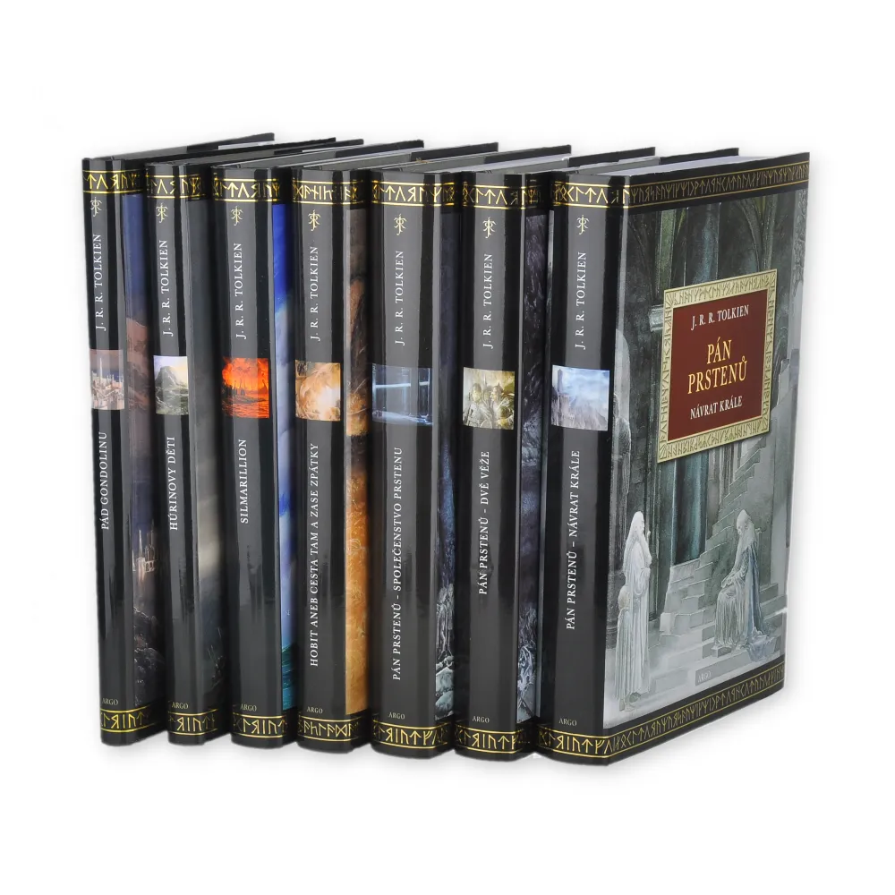Tolkien - komplet 7 knih + Jeden prsten