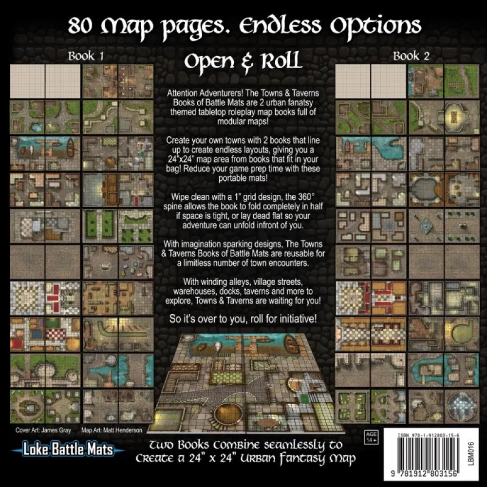 Towns & Taverns Books of Battle Mats
