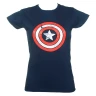 Tričko Captain America´s Shield Distressed - dámské