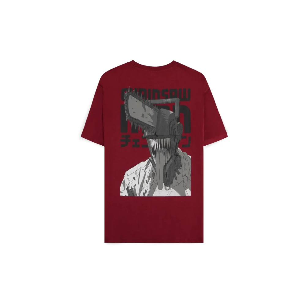 T-Shirt Chainsaw Man - Bordeaux Smile