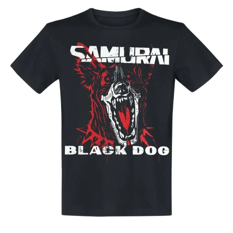Tričko Cyberpunk 2077 - Black Dog Samurai