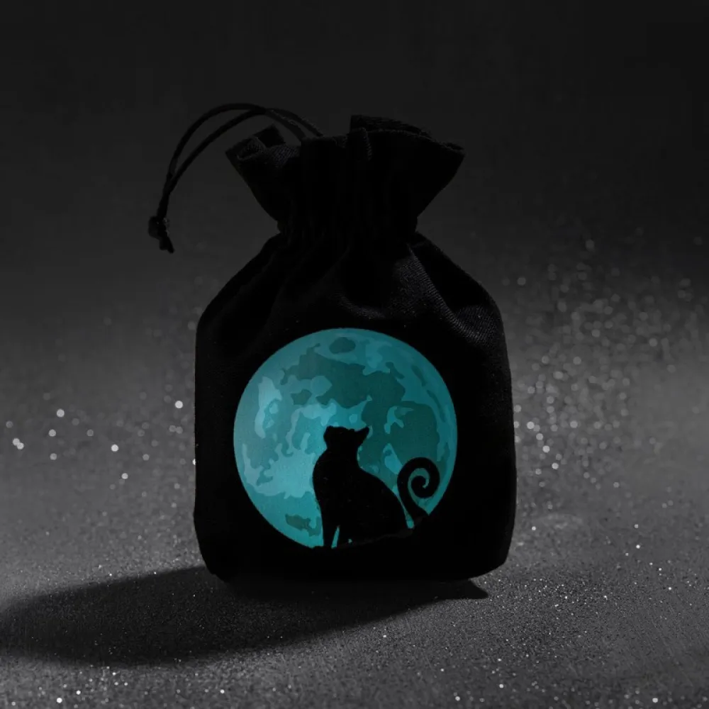 CATS: The Mooncat Dice Bag (glow-in-the-dark)