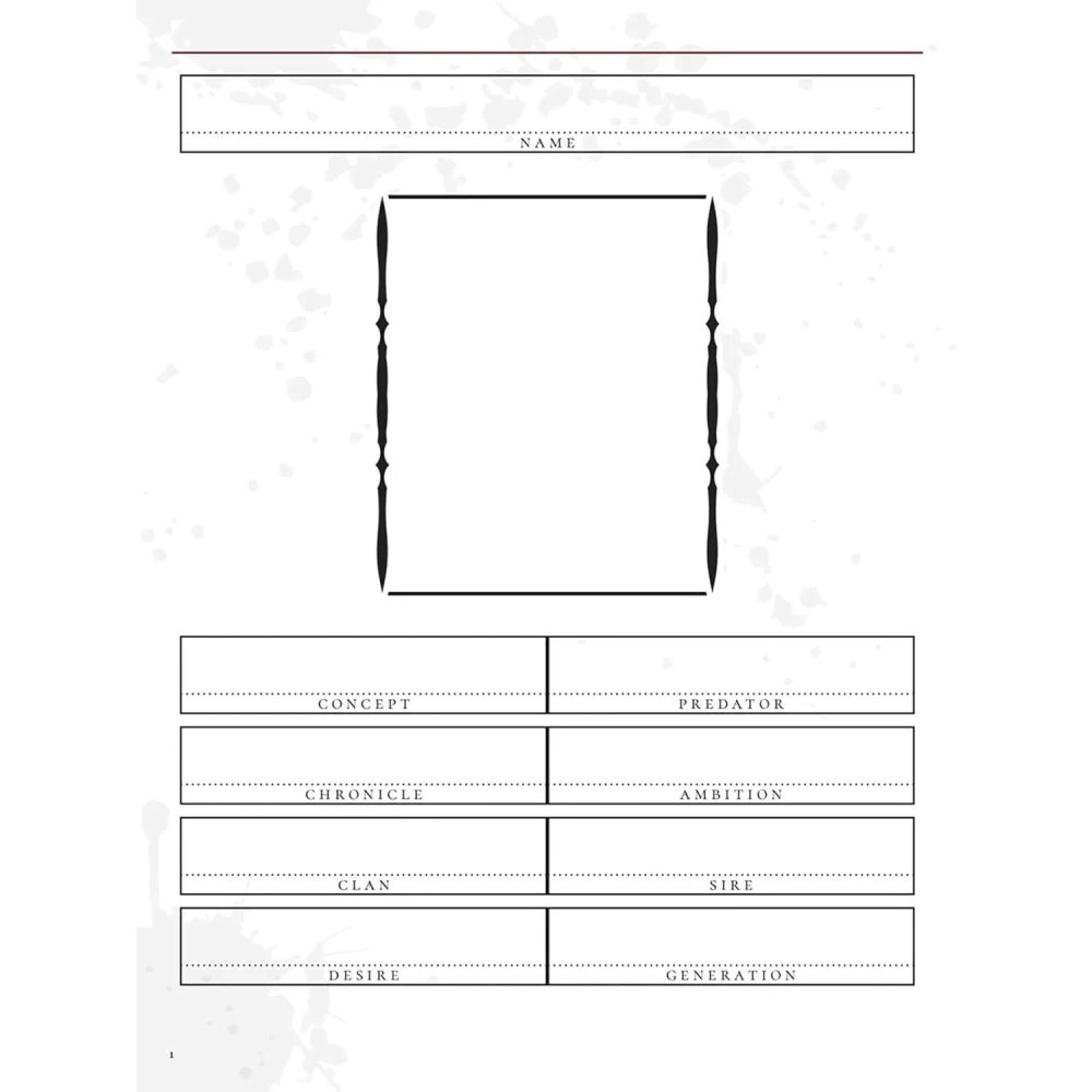 Vampire: The Masquerade 5th Edition Character Journal
