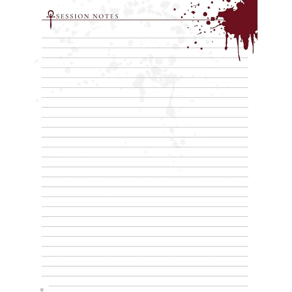 Vampire: The Masquerade 5th Edition Character Journal