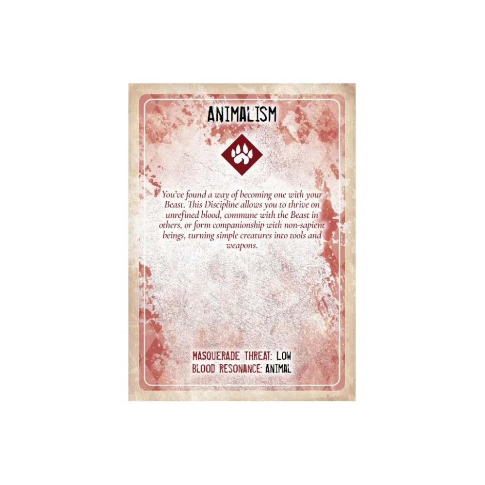 Vampire: The Masquerade - Discipline and Blood Magic Cards