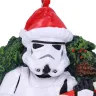 Vianočná ozdoba Star Wars - Stormtrooper s vianočným vencom