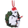 Vianočná ozdoba Star Wars - Stormtrooper s vianočným vencom