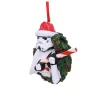 Vianočná ozdoba Star Wars - Stormtrooper s vianočným vencom