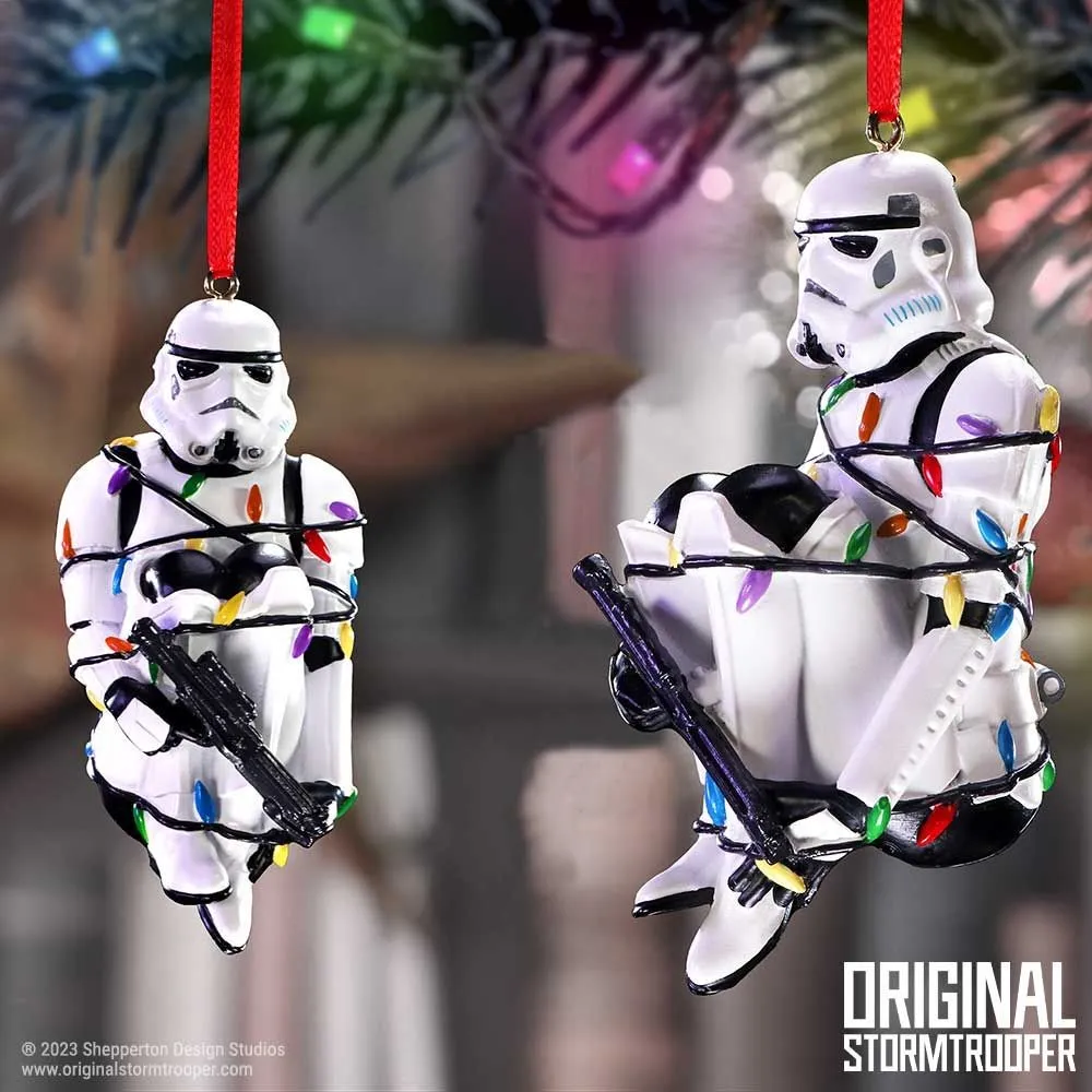 Vianočná ozdoba Star Wars - Stormtrooper vo vianočných svetielkach
