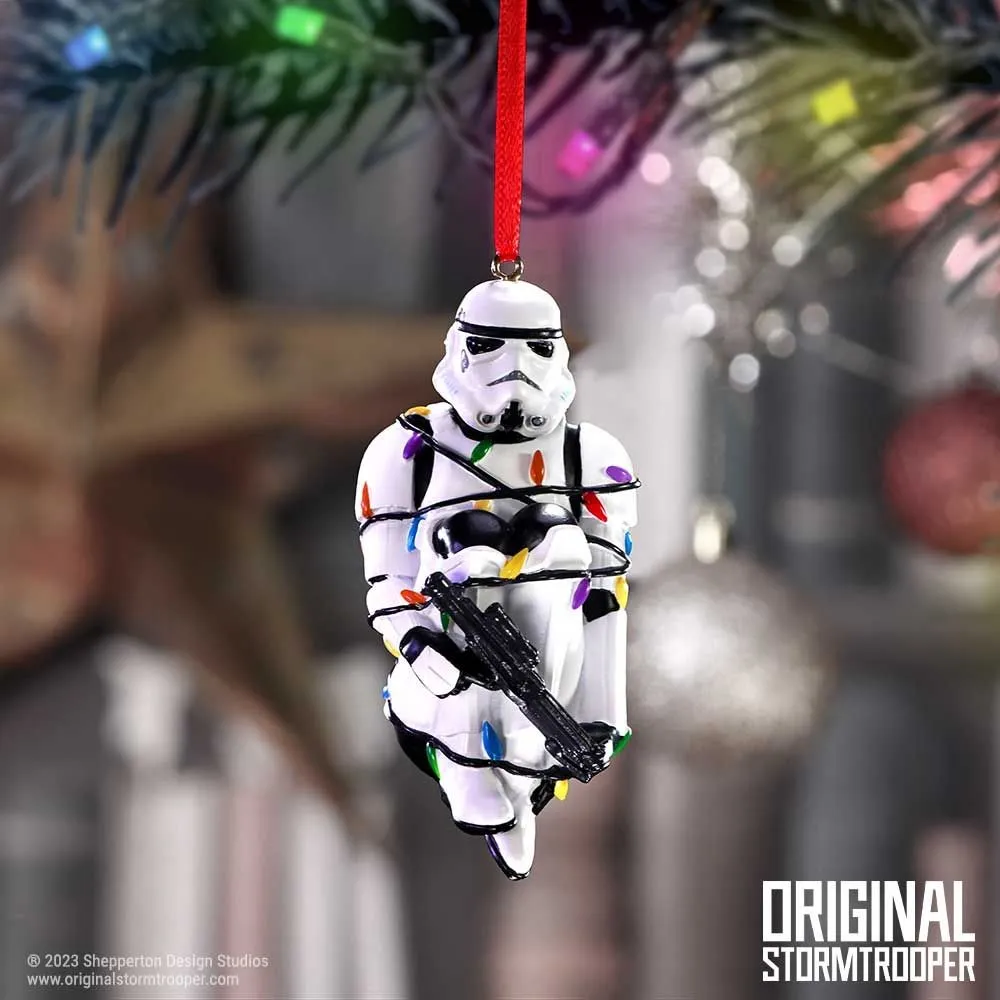 Vianočná ozdoba Star Wars - Stormtrooper vo vianočných svetielkach