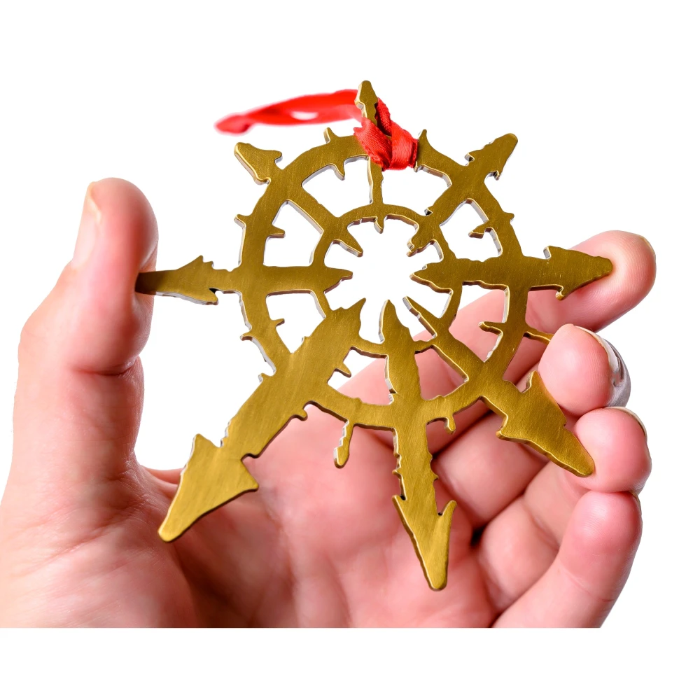 Warhammer 40,000 Christmas Ornament: Chaos Star