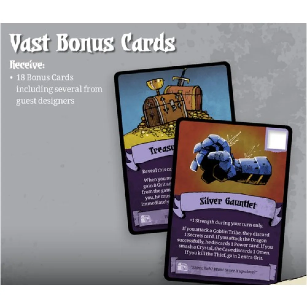 Vast: The Crystal Caverns - Bonus Cards