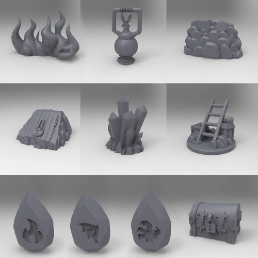 Vast: The Crystal Caverns - Miniatures
